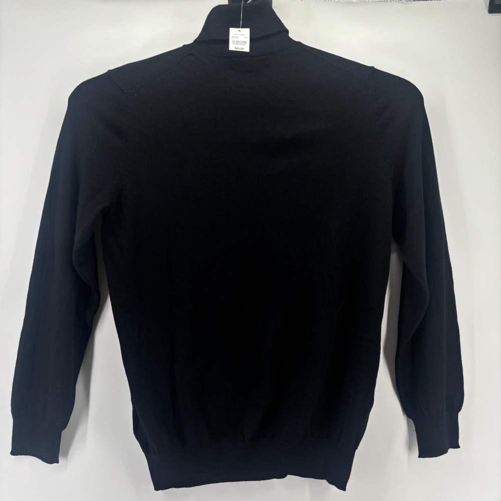 Jos. A. Bank Tneck Sweater Mens M Black Merino Wool Traveler NWT Performance